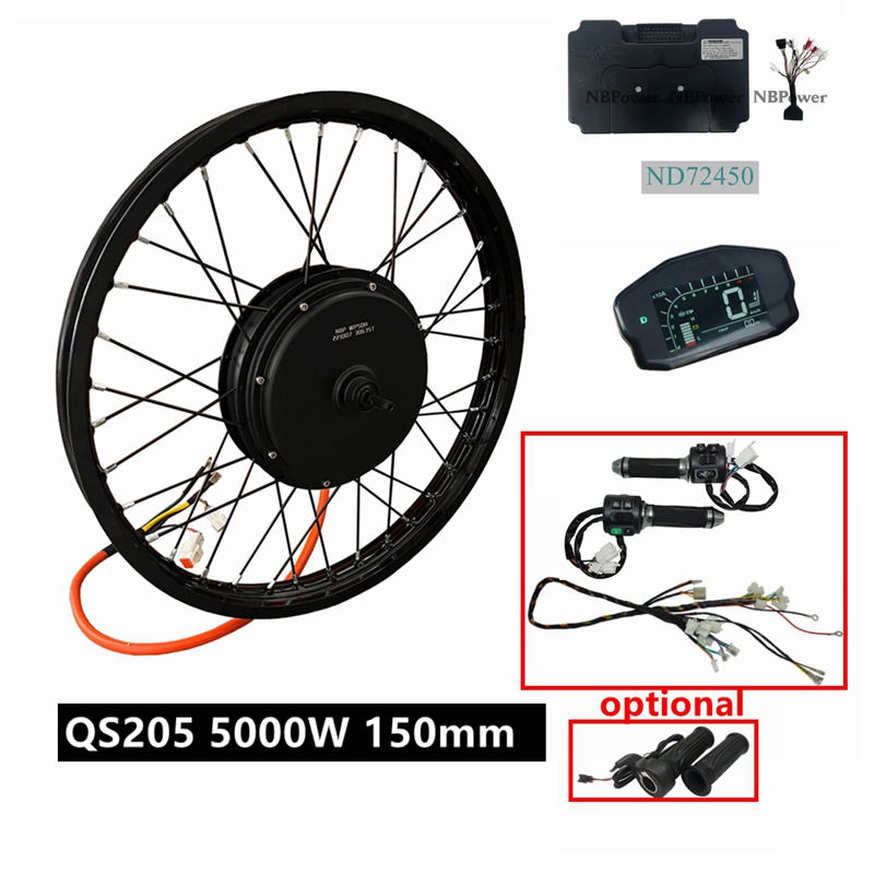 طقم دراجة كهربائية NBpower/QS2 - مراجعة Ebike Conversion Kit 72V 3000W وسعره