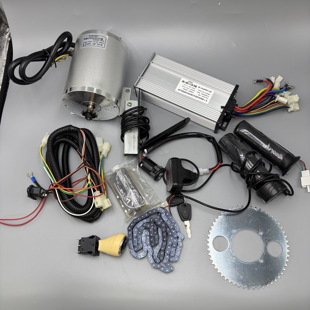 محرك تيار مستمر بدون فرشاة 72  - مراجعة Ebike Conversion Kit 72V 3000W وسعره